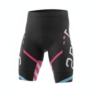 Weimostar Black BIKE Athletic Shorts w/ Pink Blue Accents NWOT Size XL Cool Max